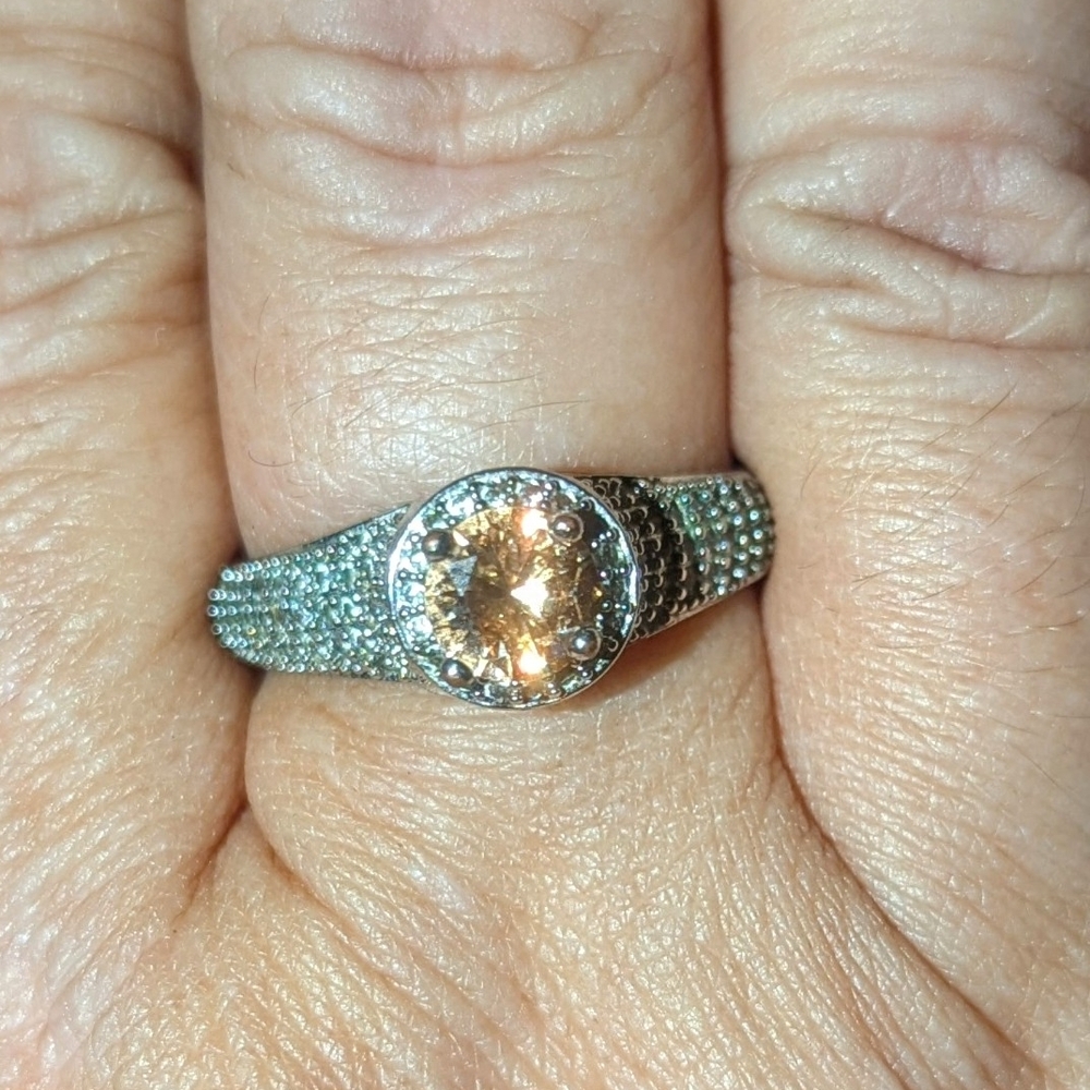 Dazzling Silver and Gold Women's Ring